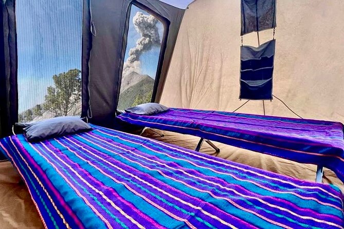 Acatenango Volcano Overnight Hike with Comfort Glamping - High Camp Glamping at 12,300 Ft: Dinner, Coffee, Tea, and Fuego