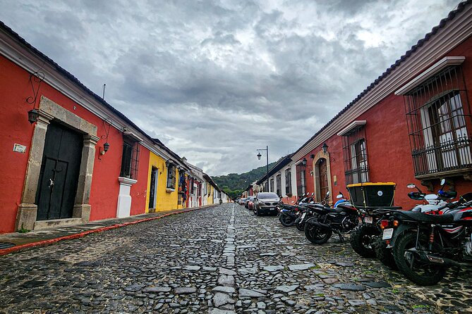Antigua Guatemala and Hobbitenango from Guatemala City - Iglesia de La Merced, baroque yellow facade, and the terrace option