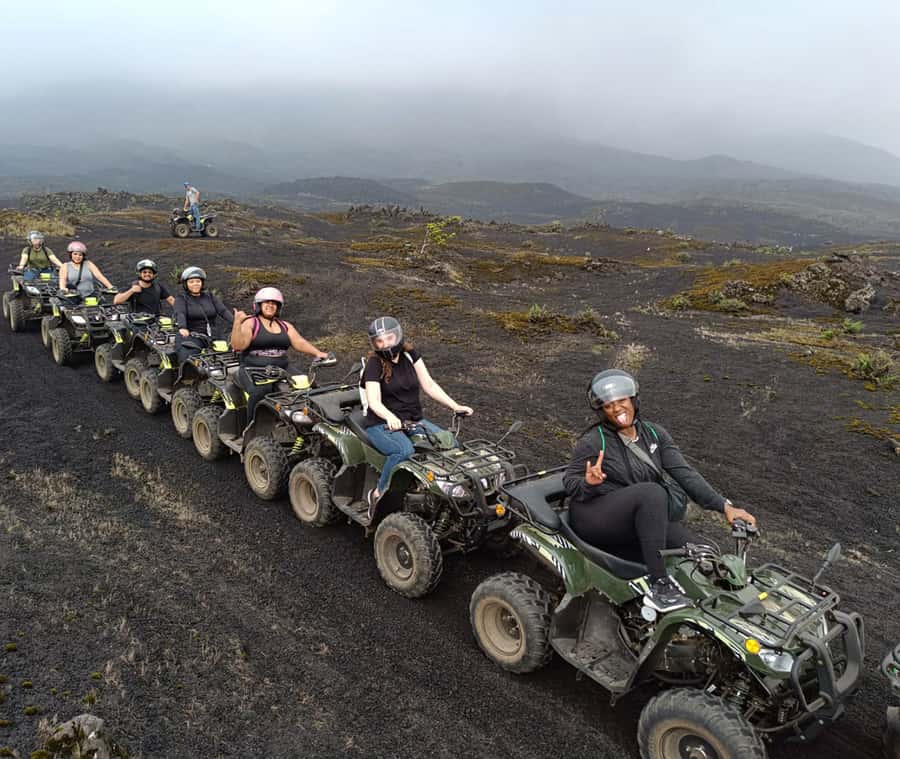 Antigua: Pacaya Volcano ATV Tour - Calderas Lagoon and the lunch pause in lava-country style