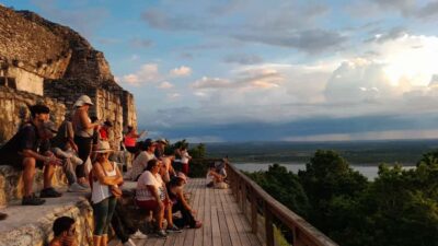Yaxha Shared Sunset Tour with Transportation & Guide
