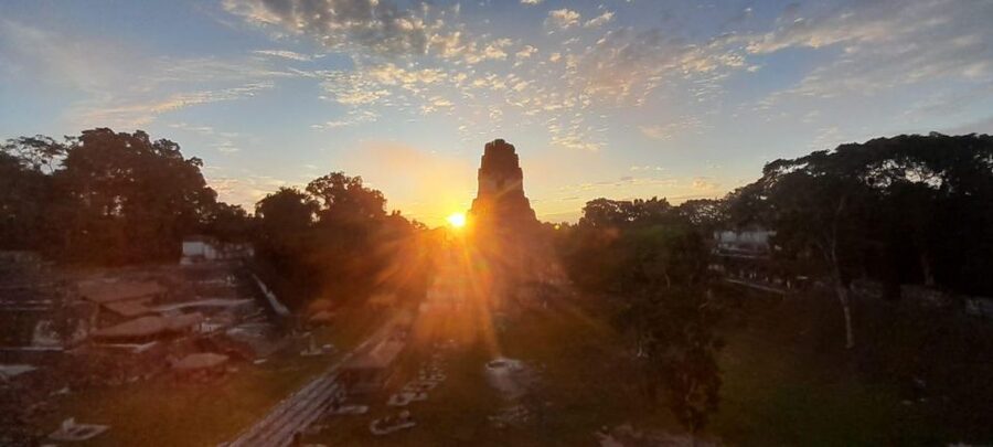 From Flores: Tikal Sunrise Archaeological Tour - Visitor center, maps, and snack and shopping time
