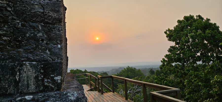 From Flores: Yaxha at Sunset Guided Tour - The Temple of the Red Hands: what makes it a signature stop