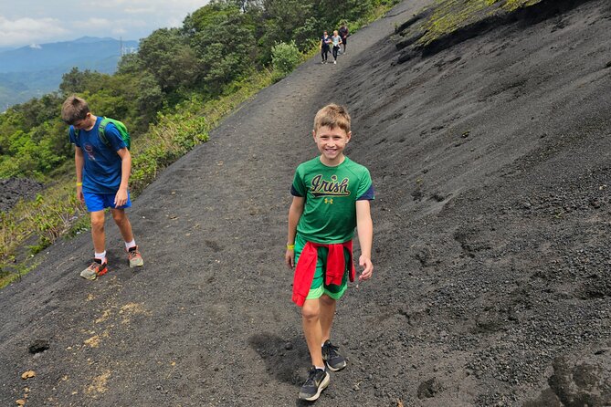 Hike to Pacaya Volcano - Stop 1 on the trails, lava flows and the view triangle