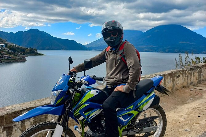 Lake Atitlán Motorcycle Adventure - El Cerro de Oro lookout: where the lake really grabs attention