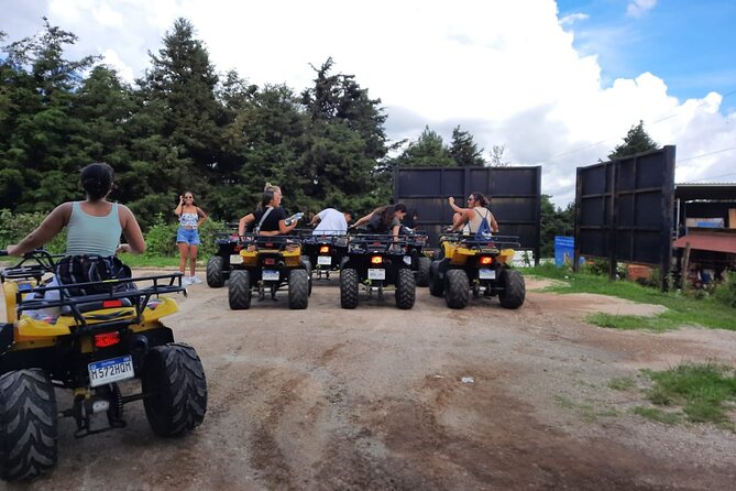 Mountains and Majestic Coelages of Antigua on ATV - Stop 1: Hobbitenango and the Volcano de Fuego Views