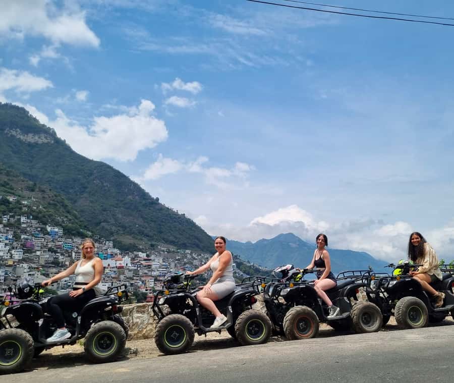 Panajachel: Lake Atitlan Villages ATV Tour - Riding a few kilometers to San Antonio Palopo by ATV