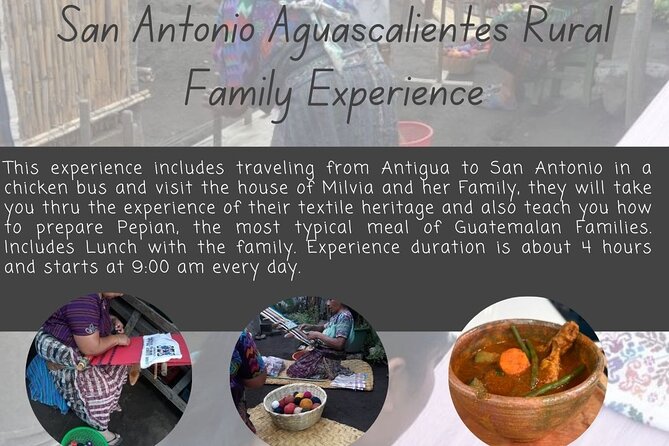 San Antonio Aguascalientes Weaving Tour from Antigua - Weaving Time: Learning With Your Hands, Not Just Your Eyes