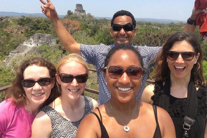 Tikal Private Day Tour Maya Adventure from Flores - Great Plaza and the causeway behind the Great Jaguar Temple