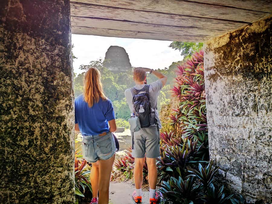 Tikal Sunrise, Archeological focus and Wildlife Spotting - Temple IV at sunrise: Star Wars Temple meets the jungle soundtrack