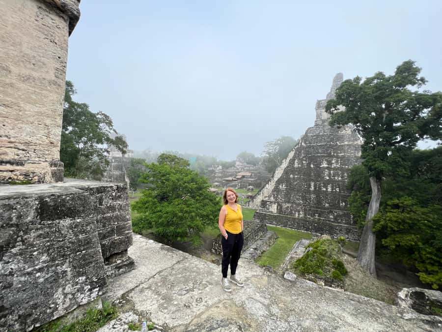 Tikal Sunset, Archeological focus and Wildlife Spotting - The Lost World wait for sunset: observatory, stars, and jungle silence