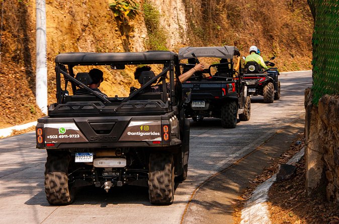 Tour in Hobbitenango on ATV or UTV - Stop 2, Hobbitenango: driving up, then playing in the Hobbit world