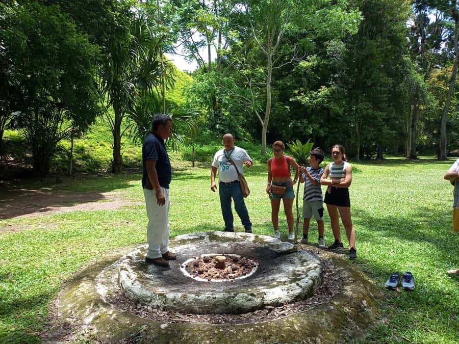 Tour to Tikal: from Mundo Maya Airport in Flores - The Guided Walk: Central Square, Temple 1, Temple 2, and the Ball Game