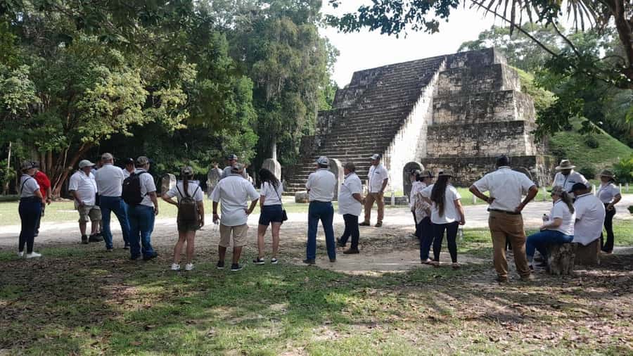 Tour to Tikal: from Mundo Maya Airport in Flores - The 360 View from the Pyramid of the Lost World